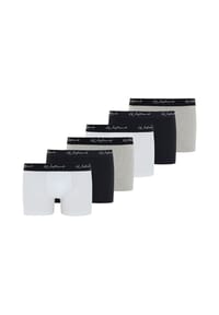 WESTMARK LONDON - Retro Short / Pant 6er Pack Lucas - Black / White / Grey Melange