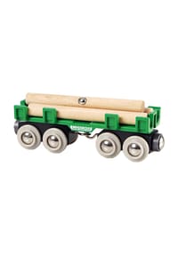 BRIO® - Eisenbahnzubehör "Langholzwagen" - 