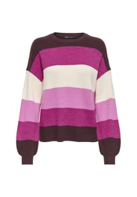 ONLY® - Pullover, Streifen, Ballonärmel, für Damen - 184723050 FUDGE