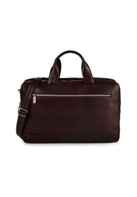 PLEVIER® Jimmy - Jimmy Aktentasche Leder 31 cm Laptopfach - braun