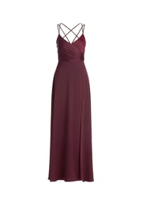 Vera Mont - Abendkleid mit V-Ausschnitt - Deep Dahlia