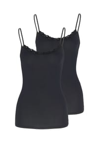 Nina von C. - Spaghetti Top 2er Pack Cosy - Champagner