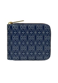 WOLF - Signature Zip Wallet - blau