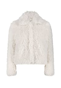 BETTY & CO - Plüschjacke mit Kragen - cream