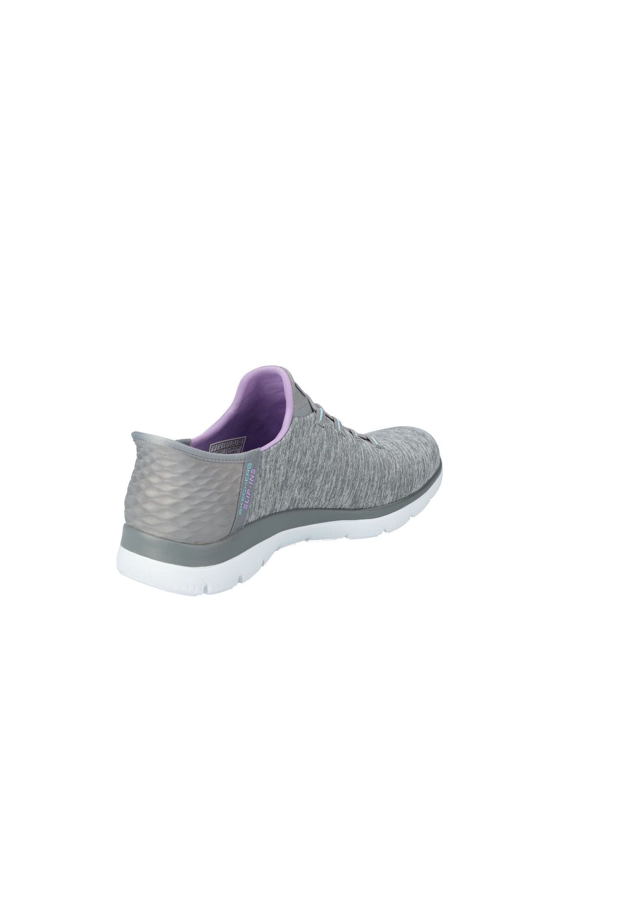 Skechers® Summits Slip-On-Sneaker "Dazzling Haze", DäMpfend, Maschinenwaschbar, FüR Damen, Grau, 40