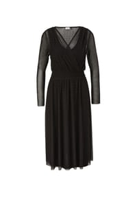 s.Oliver BLACK LABEL - Cocktailkleid, V-Ausschnitt, für Damen - 99A4  GREY/BLACK
