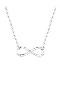 elli. DIAMONDS - Halskette Infinity Pure Diamant (0.03 Ct.) 925 Silber - Gold