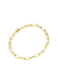 SMART JEWEL® - Armband Glieder oval, Silber 925 - gold