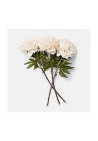 LOBERON - Kunstblume Pfingstrose 3er Set Néravelle creme - creme