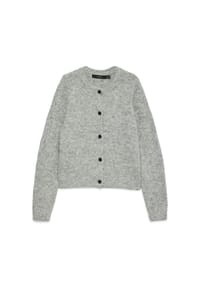 VERO MODA® - Strickjacke "Novah", Wollanteil, für Damen - 178995 MEDIUM GREY