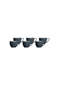 Ritzenhoff & Breker Espressotassen Doppio 80 ml 6er Set - DOPPIO - anthrazit