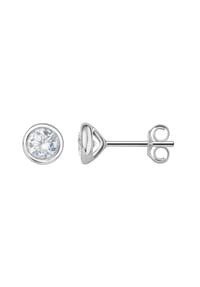 ONE ELEMENT Timeless Diamonds - 0.27 ct Diamant Brillant Ohrringe Ohrstecker - silber