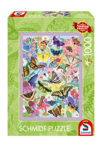 Schmidt - Bilderpuzzle "Schmetterlingstreiben", 1000 Teile - 