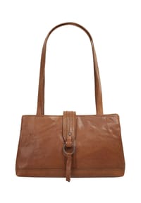 SPIKES & SPARROW® - Umhängetasche Echt Leder - cognac