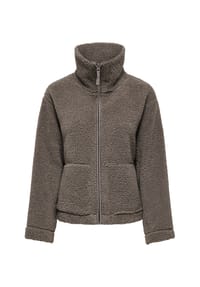 ONLY® - Fleecejacke Megan, Stehkragen, für Damen - 239935 WALNUT