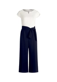 BETTY BARCLAY - Jumpsuit, Split-Neck, für Damen - 8911 BLUE/CREAM
