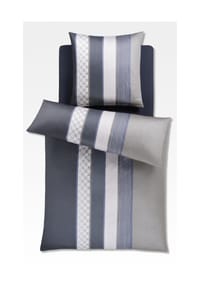 JOOP! CORNFLOWER STRIPES Garnitur 135x200 cm, Deep Coal - JOOP! CORNFLOWER STRIPES - Deep Coal