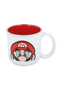 COFI - Super Mario Kaffeetasse 400 ml mit Geschenkverpackung 14 oz - Weiß 9x9x9 cm