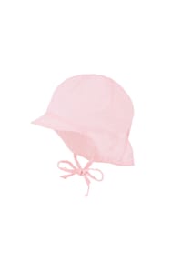 maximo® - GOTS BABY-Schildmütze kurzer Nackenschutz, Waschoptik, Bindeband - dogwood