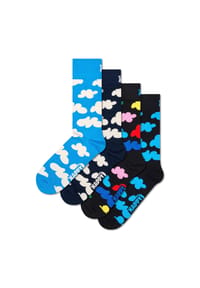 HAPPY SOCKS - 4er Pack Unisex Socken, Geschenkbox - Bike
