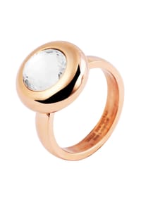 Adelia's - Damen Edelstahl Ring Herz Ringweite 56 - roségold