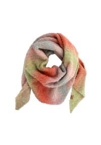 CAPO - Strickdreiecktuch, Farbverlauf - apricot