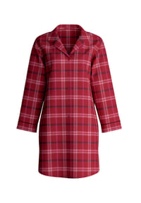 CALIDA - Damen Nightshirt, Länge 95 cm Holiday Dreams - deep red