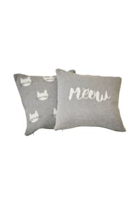 LOBERON - Kissenhülle 2er Set Solviana grau/creme - grau/creme