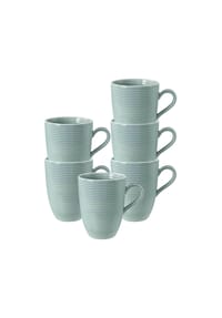 Seltmann Weiden Kaffeebecher Beat Color Glaze 350 ml 6er Set - BEAT - beige