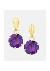 VANLERÉ - Ohrhänger, mit Amethyst, 375 Gelbgold - gold