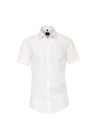 VENTI - Herren Businesshemd Kurzarm uni Body Fit - Dunkelblau