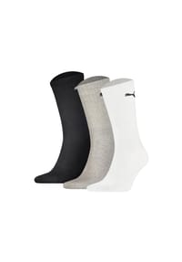 PUMA® - Unisex Sport-Socken, 3er Pack - Sport Crew Lightweigth, Tennissocken, uni - Mehrfarbig