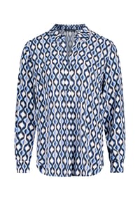 BETTY BARCLAY - Schlupfbluse langarm - Blau/Weiß