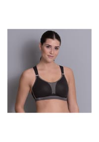 Anita - Dynamix Star Racerback Sport-BH, Unterbrustband, atmungsaktiv, für Damen - 445 SCH.ANTHRAZIT