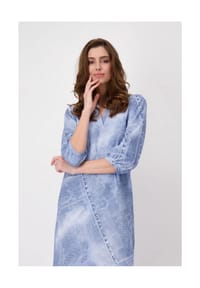 monari - Kleid - indigo gemustert
