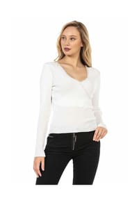 CIPO & BAXX® - Pullover WP207 mit Perlen-Besatz - BLACK