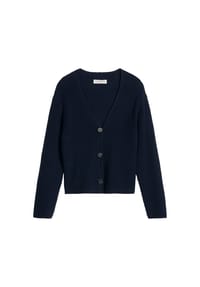 Marc O'Polo - Damen Strickjacke - CARDIGANS LONGSLEEVE, V-Neck, Baumwolle - Beige