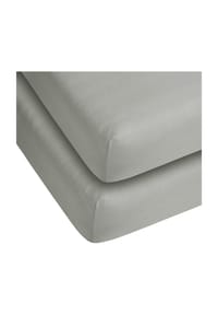 Aspero® - 2 x Spannbettlaken aus Baumwolle - Dunkelblau