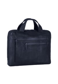 LEONHARD HEYDEN Den Haag - Den Haag Aktentasche Leder 38 cm Laptopfach - blau