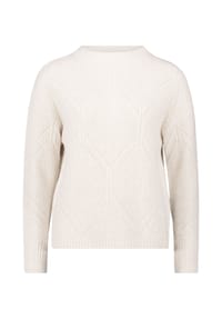 BETTY & CO - Strickpullover mit Struktur - Bright Cream Melange