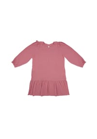 maximo® - GOTS MINI GIRL-Kleid langer Ärmel, Musselinstoff - foxglove