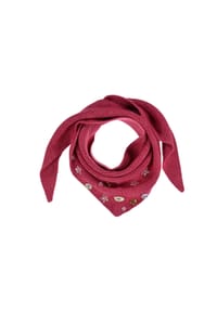 SEEBERGER - Dreiecksschal mit Blumenschmuck 135x34cm 19989-0 - 14 SMOKE GREY