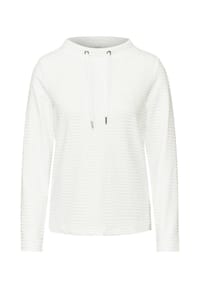 CECIL - Langarmshirt, Tunnelzug, für Damen - 13474 VANILLA WHI