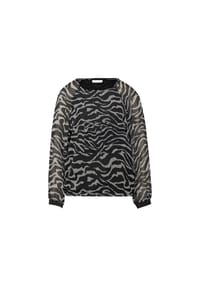 STREET ONE STUDIO - Shirtbluse, Chiffon, atmungsaktiv, für Damen - 26394 FLINT GREY