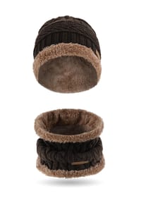 normani® - Kebili Winterset mit Fell - Braun/Braun