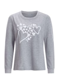 Sieh an! - Sweatshirt - grau-meliert-ecru