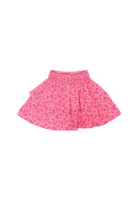 MANGUUN - Stufenrock, knielang, für Kinder - 1 PINK AOP