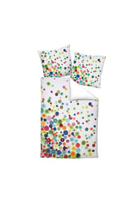 Janine® - Bettwäsche 2 teilig - Mako-Satin, Baumwolle mercerisiert, Wendebett, Print - Multicolor 2