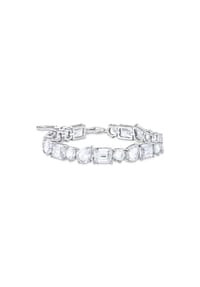 Thomas Sabo - Heritage Glam White Tennisarmband mit weißen Steinen in drei Schliffarten - silberfarben