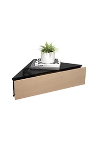 VCM. - Nachtschrank | Wandschublade | Wandboard | Eckregal |Nachttisch | Maße ca. H. 15 x B. 60 x T. 43 cm - Usal S - Anthrazit